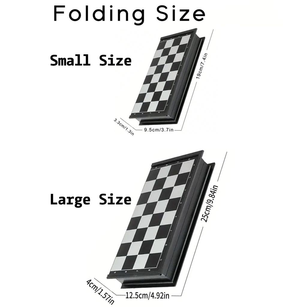 Magnetická šachová sada, ideální pro trénink, luxusní zlatá a stříbrná sada, skládací deska, přenosné sady cestovních šachových stolních her