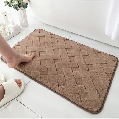 Weiche Plüsch-Bodenmatte für den Eingangsbereich, rechteckig, für die Badezimmertür, wasserabsorbierend, rutschfest, Fußpolster, Nylon, für das Wohnzimmer