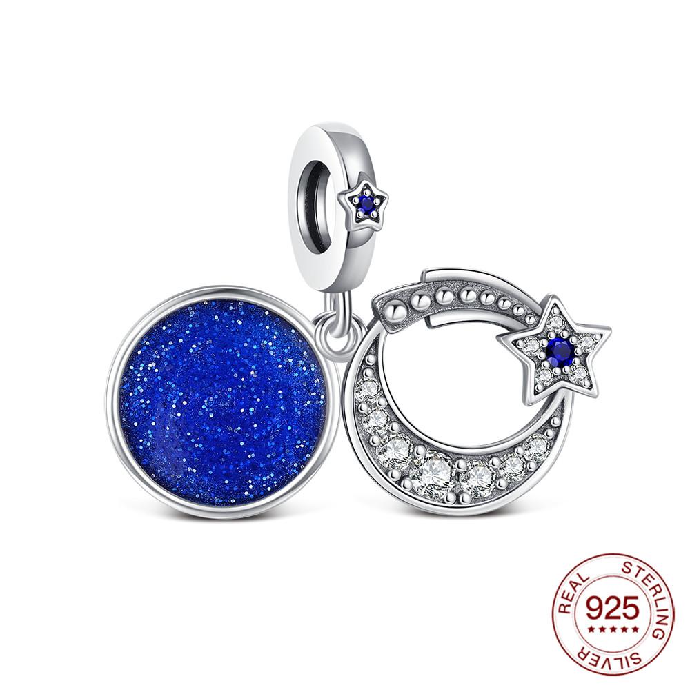 Copper Original Charms Sun Moon Pendants Fit Classic Bracelet Diy For Bracelet Women Fashion Jewelry Diy Gift