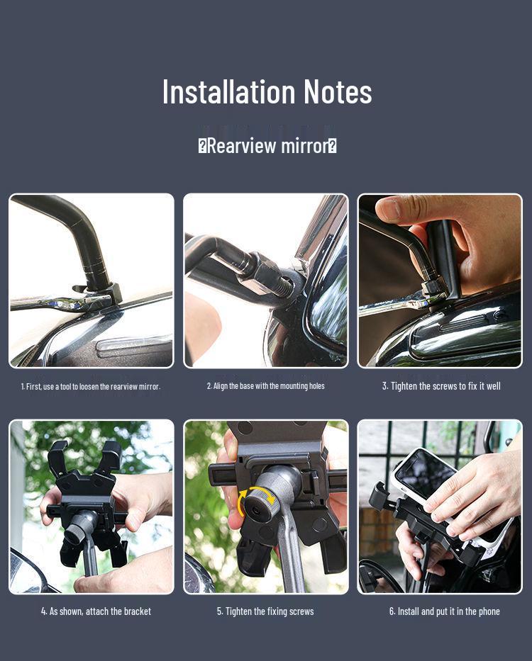 Electric Scooter & Bicycle Shockproof Phone Holder – Navigation Mount for Riders