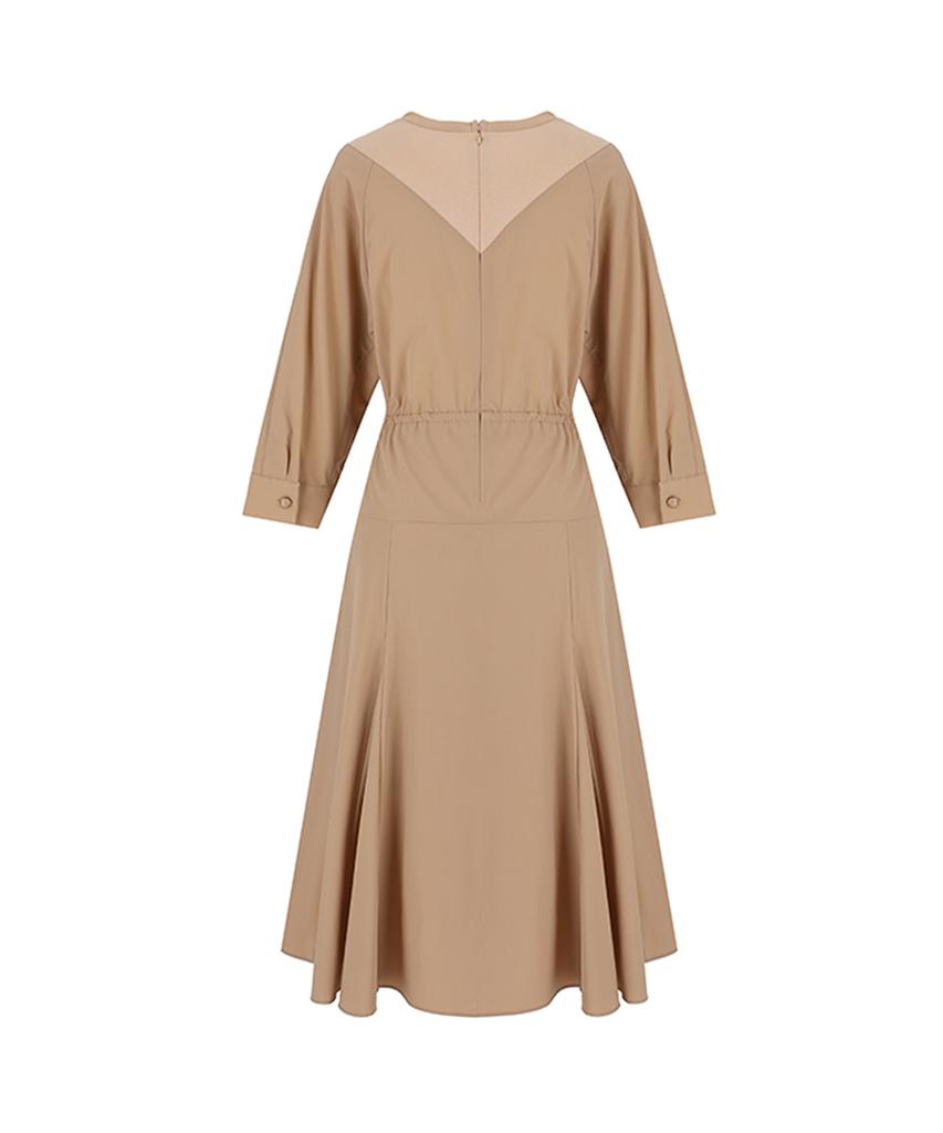SOUP Waist String Mix Long Dress (Sy8Op30)