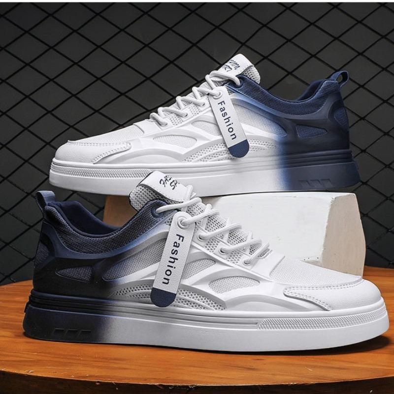 New Men's Summer Breathable Thin Mesh Casual White Board Shoes – Versatile Athletic Trendy Sneakers