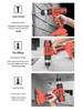 Multifunction Electric Handheld Drill & Screwdriver Set - Impact, Woodworking, Pistol Drills with Toolbox