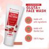 Volamena L-Glutathione Face Wash - Brightening & Glow Boosting Formula for Men & Women, 100ml for Radiant Skin & Daily Cleansin