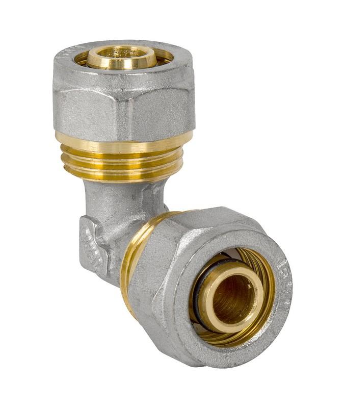 Pex-Al-Pex Chrome Elbow 20*20 Double - D006.20*20