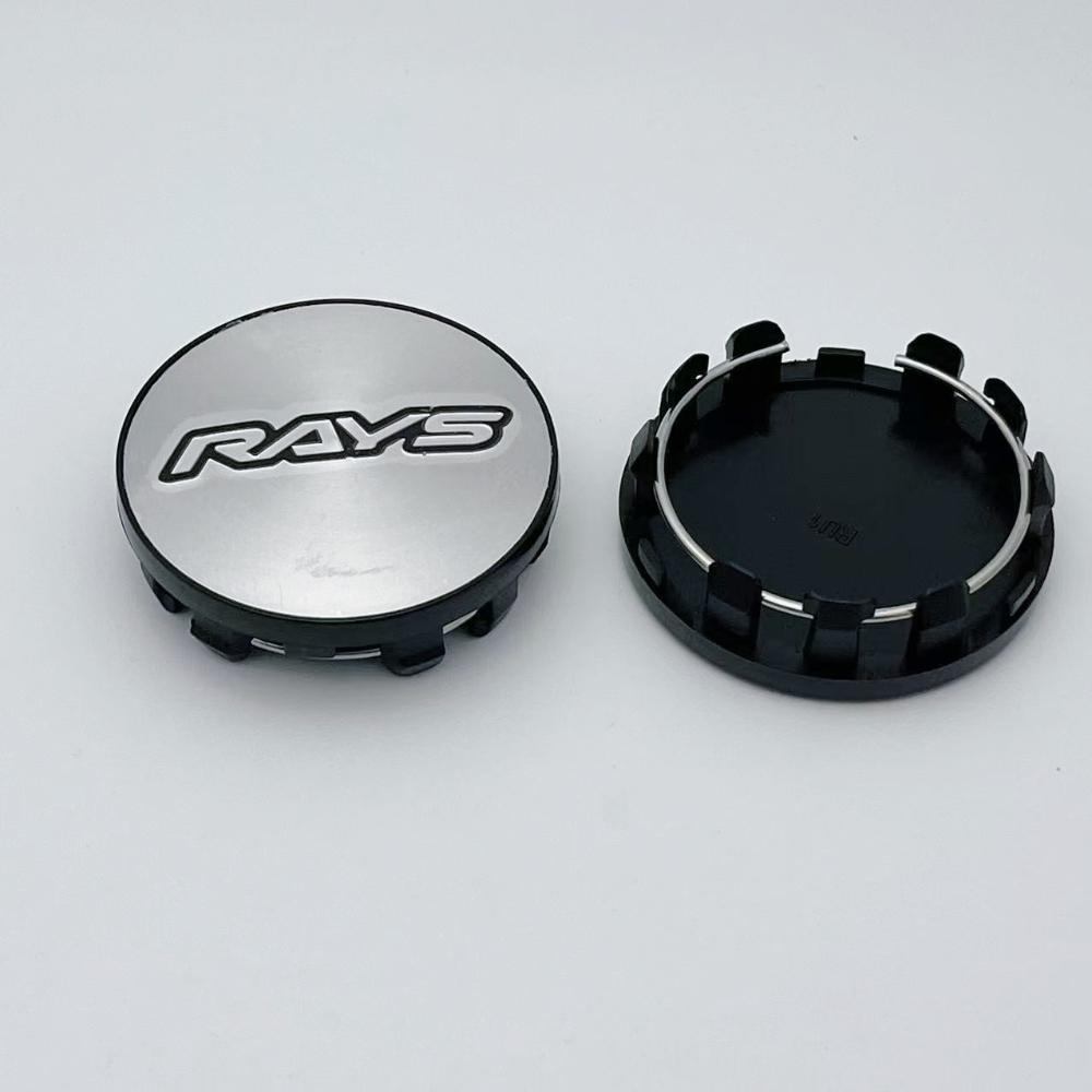 4pcs 59mm Rays Logo Emblem Badge Car Wheel Center Cap Wheel Hubcap Auto Rim Center Cover Replace Car Styling Accessories
