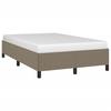 Bed Frame without Mattress Taupe 120 x 190 cm Fabric