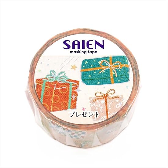 Made In Japan SAIEN Masking Tape Gift 20mm X 5m Roll UR-4091