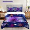 Bold Expressions Big Bang Era Bedding (1 * Duvet Cover + 2 * Pillowcase, Without Core) 2D Flat Bedding Set Duvet Cover and Pillowcase