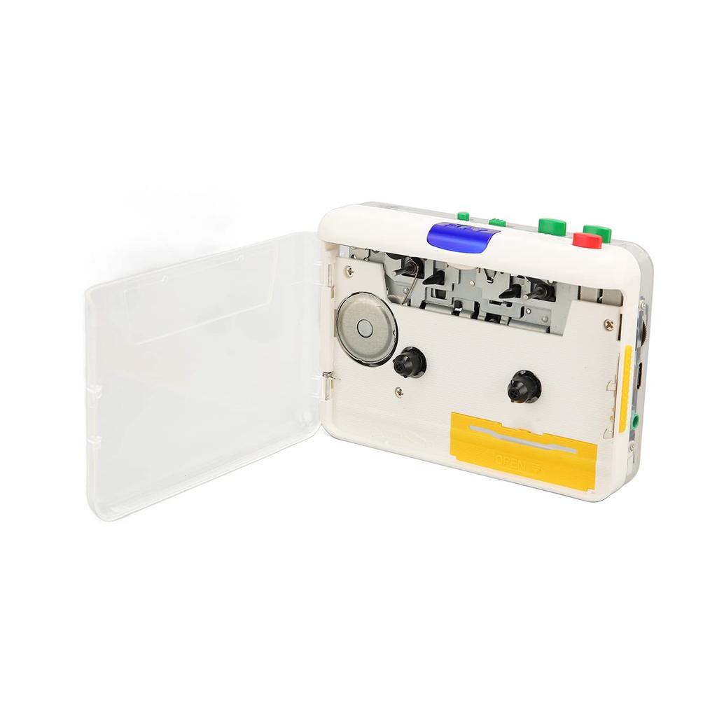 Portable Cassette Player with Convert Old Tapes and Cassettes to Capture via Tape to MP3 Compatible with Windows and OS X Headphones, MP3, USB,