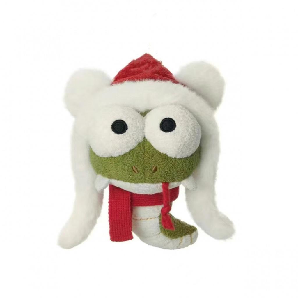 Snake Year Mascot Chinese Land Head Snake Doll Head Snake Tail Plush Toy Pendant Keychain3D