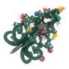 Mini Albero di Natale Decorazione Legno Divertente Artigianato Albero di Natale da Tavolo con Ornamenti per Soggiorno