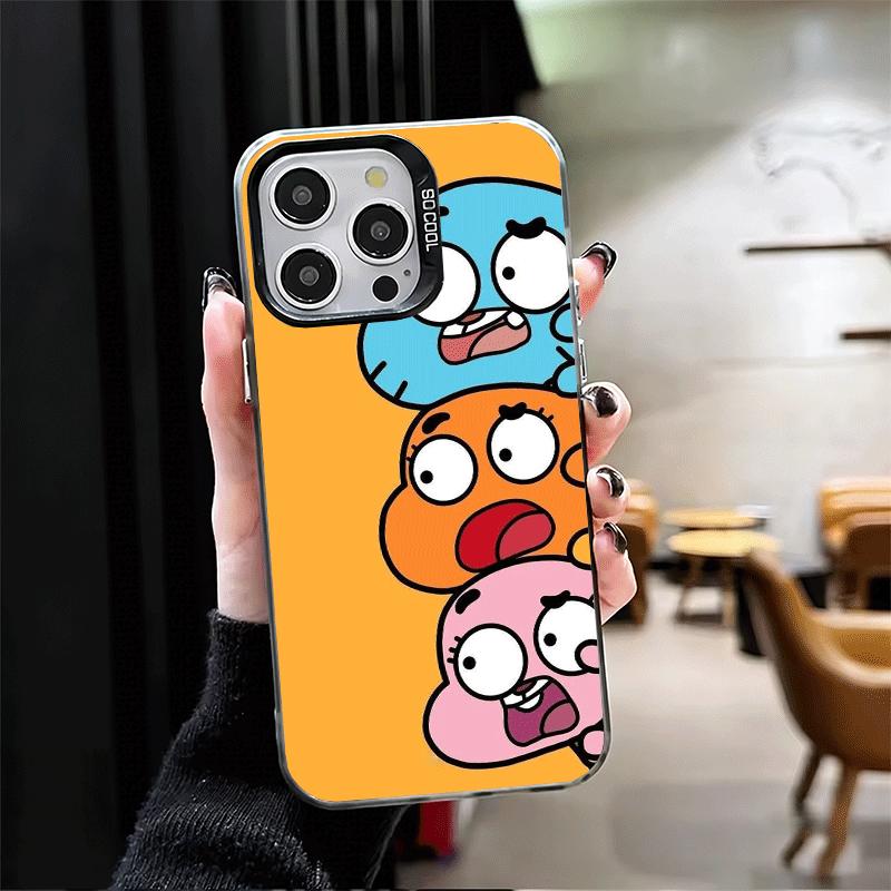 A-Amazing World G-Gumball Soft Phone Case for iPhone 15 16 17 Pro Max 17Air 16E 14 Plus 13 12 Mini Shockproof Cover Back Shell