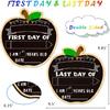 First & Last Day of School Chalkboard Sign - Double-Sided Back to School Board Sign for Kids Reble 1st Day of Preschool Pre-K Kindergarten Gifts for