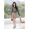 Mocana Women's Textured Hollow-Out Long Sleeve Knit Blouse