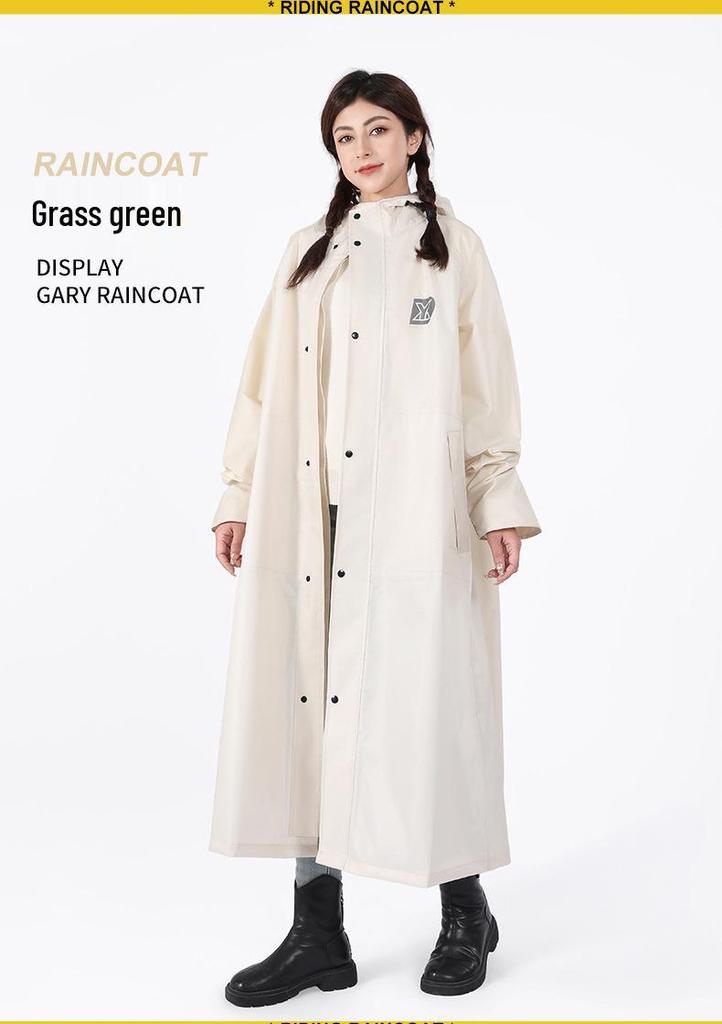 Thickened Electric Scooter Raincoat: Unisex, Full-Body Poncho for Heavy Rain, Cycling, Hiking, and Electric Bike Use