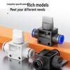 PA6 Series Pneumatic Throttle Valve with Blue/Black/White Cap - Adjustable Flow Limiting Valve