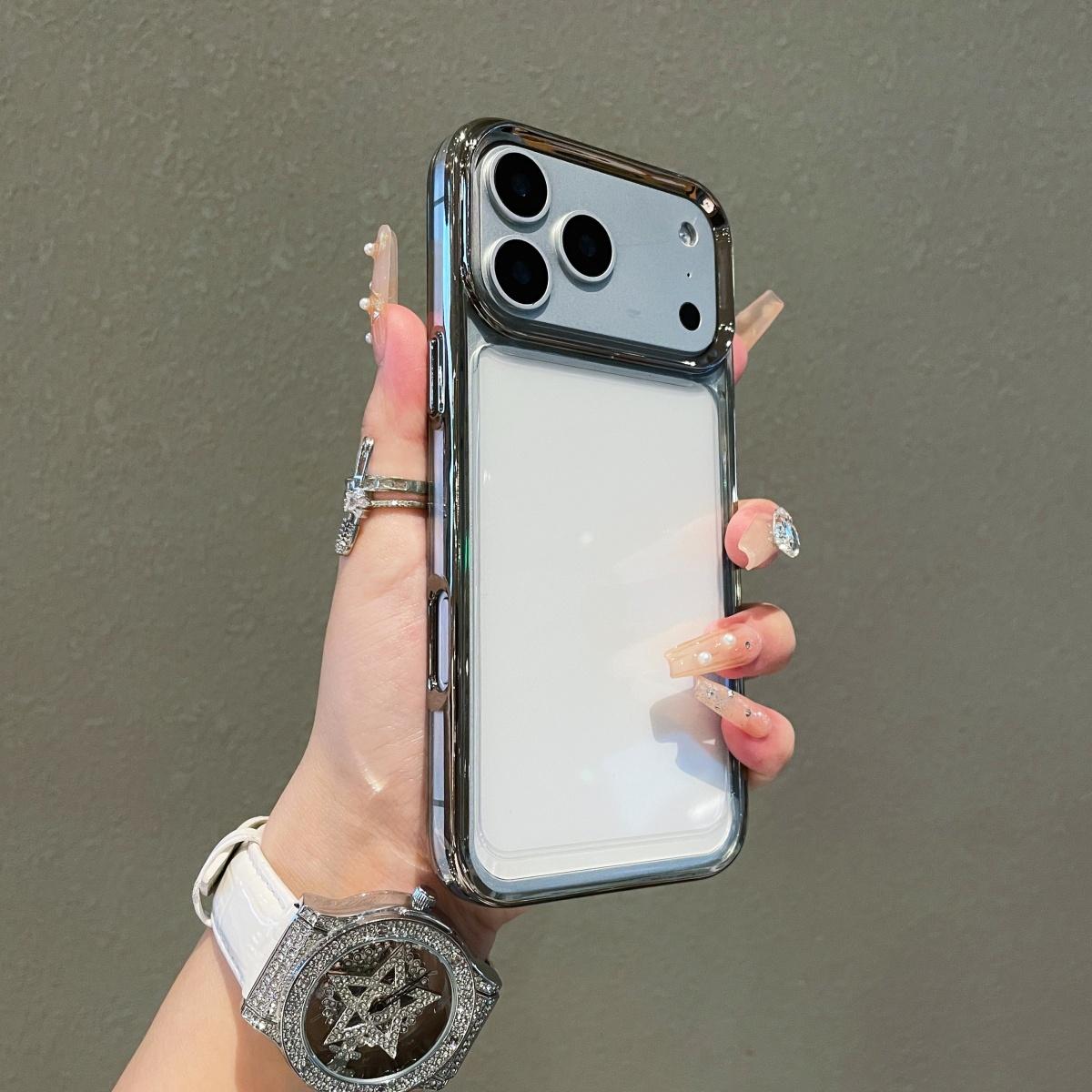 

Plating Clear Armor Shockproof Phone Case For iPhone 17 Air 16 E 15 14 13 12 11 Pro Max Max Plus Anti-drop Bumper Cover iPhone 11