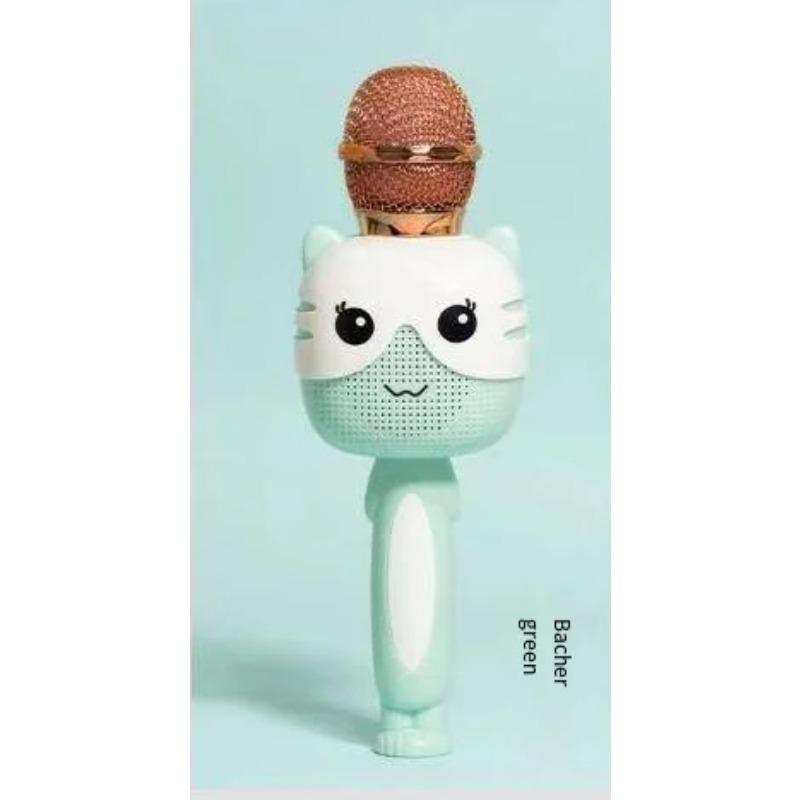 Children's Puzzle K Song Microphone Wireless Bluetooth Karaoke Microphone Baby Music Toy Gift for Toddlers