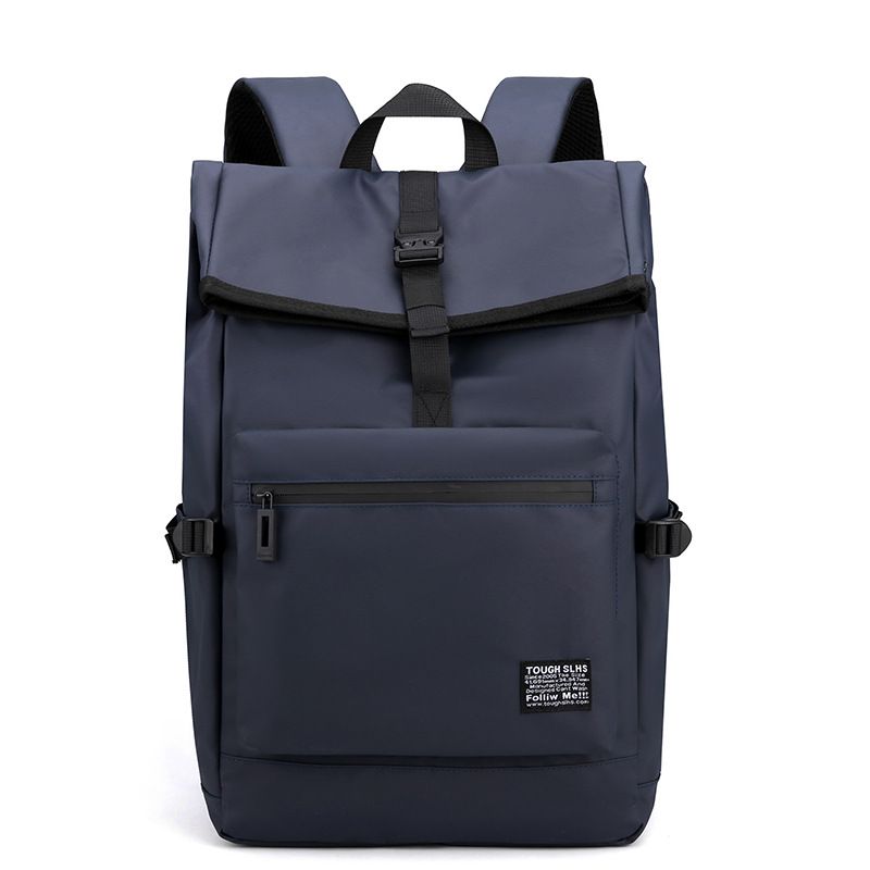 

Schoolbag Male College Student Can Hold 15-Inch Computer Waterproof Stain-Resistant Minimalist Large Capacity Outdoor Multi-Functional Backpack Blue