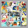 50 Volleyball Graffiti Cartoon Sports Stickers - Waterproof DIY for Skateboards & Luggage.