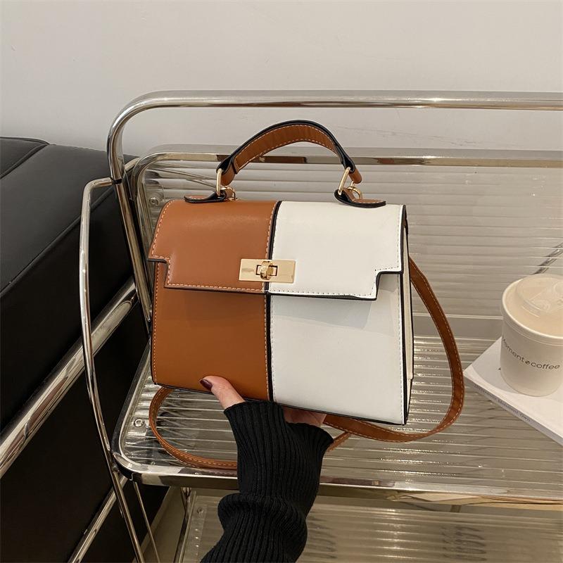 Simple Portable Contrasting Color Niche Design Spring New Trend Fashion Shoulder Bag Personalized Messenger Bag