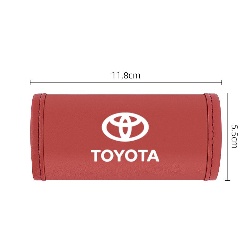 Car Roof Pull Handle Protective Cover Leather Door Handles Case For Toyota Corolla Yaris Aygo Prius Camry Auris Avensis 4Runner