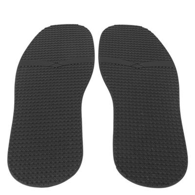 Un Par Zapatos de Cuero Antideslizantes Resistentes al Desgaste Suela de Zapato Grano Elevado Suela de Zapato de Goma(Negro)