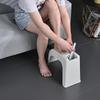 Manicure Pedicure Stool with Grooves Storage Shower Foot Holder Stand Anti-skid Universal Plastic Shaving Toenail Leg Rest Stand