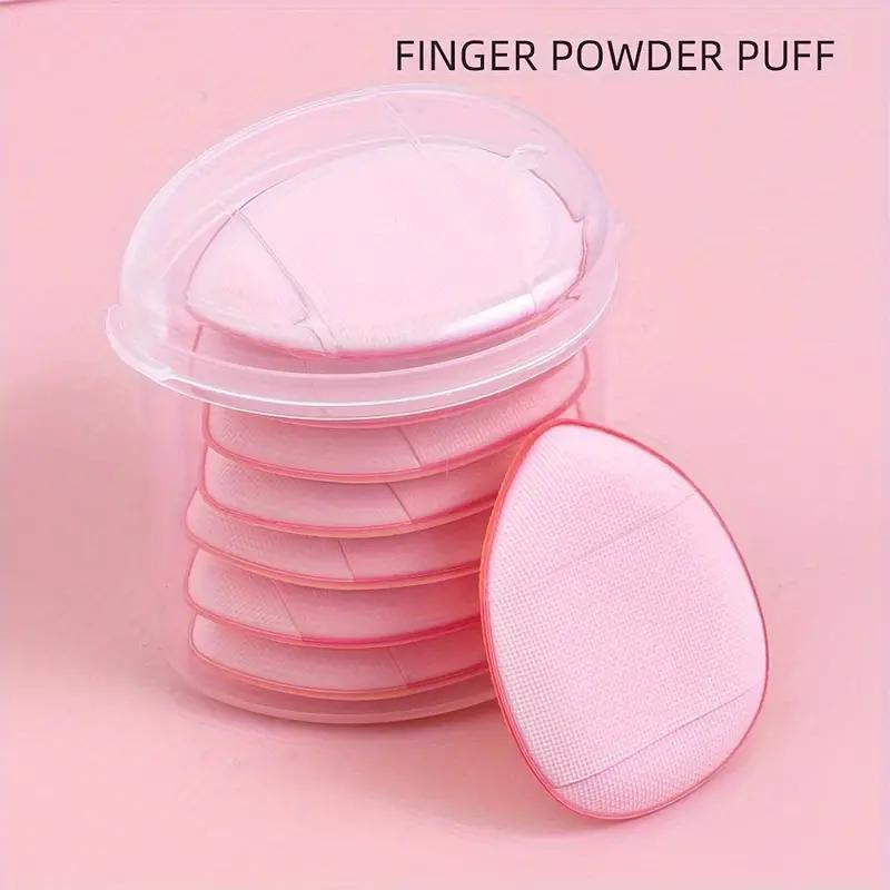 

7 шт. Мини-спонжи для макияжа Fingertip для тональной основы, пуховки для рассыпчатой пудры, воздушный крем, тональная основа, пуховка для лица розовый