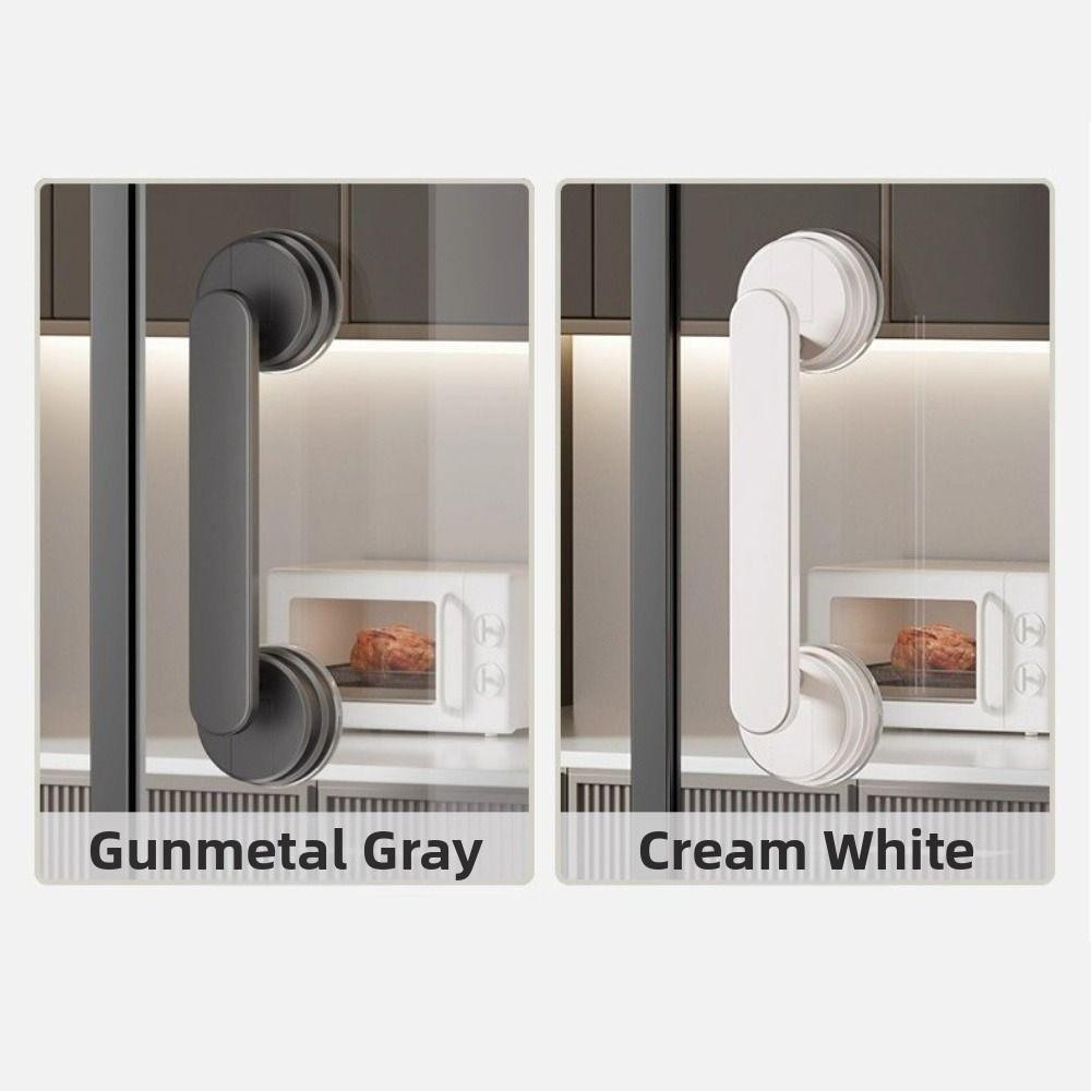 1/2Pcs Anti-slip Suction Cup Door Handle Waterproof Wardrobe Door Handle  Refrigerators