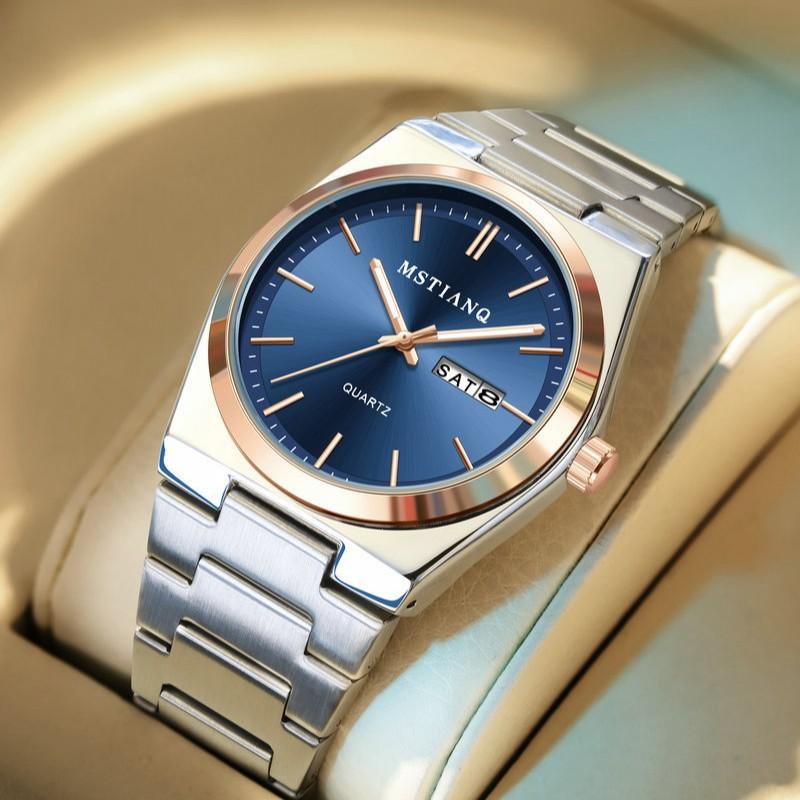 Business Steel Belt Luxury Men'S Watch Ultra-Thin Waterproof Quartz Watch Student