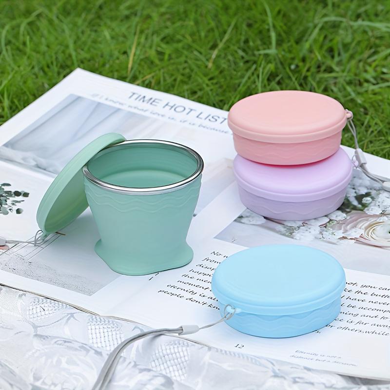 1pc Portable Foldable Water Bridge Outdoor Camping Travel Mug, 200ml Compression Cup for Tea and Coffee