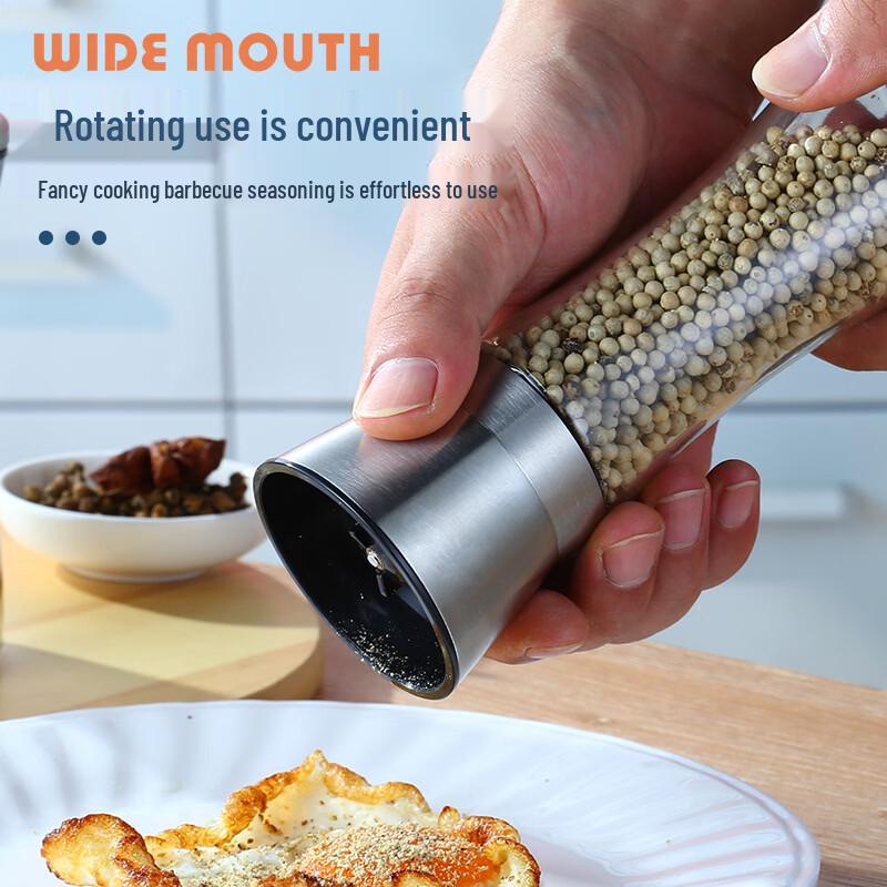 ZISIZ Manual Pepper and Spice Grinder Set