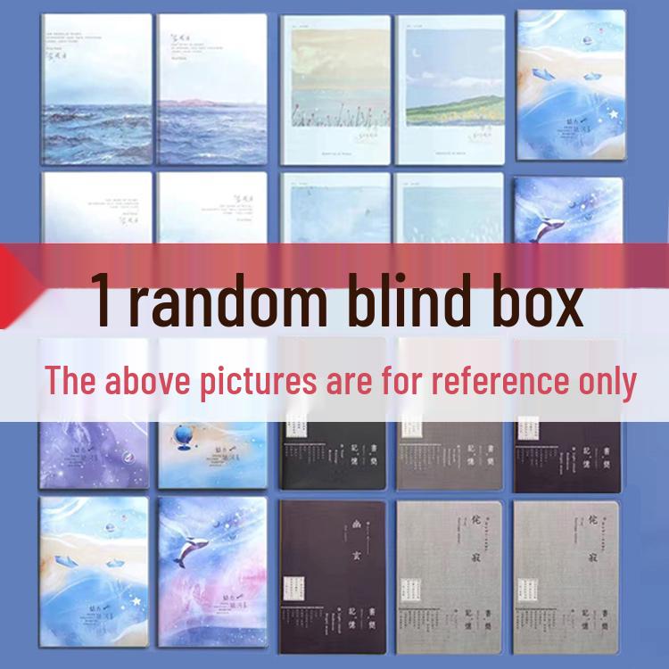 High-Value A5 Notebook: Thickened B5 Plastic Cover, INS Style, Lay-Flat, Lined for Student Use.