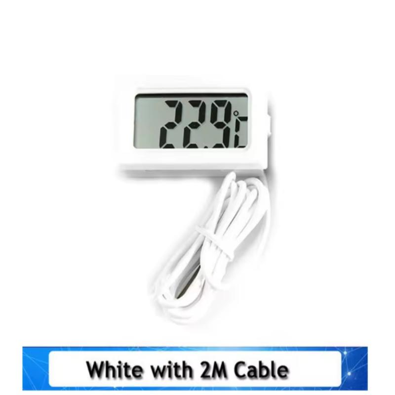 Mini LCD digital thermometer used for freezer temperature - 50-110℃ refrigerator thermometer indoor and outdoor waterproof probe
