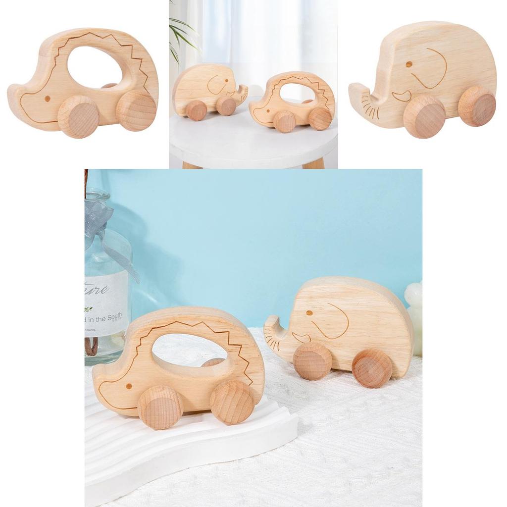 Baby Wooden Push Car Educational Toy For Infants And Toddlers