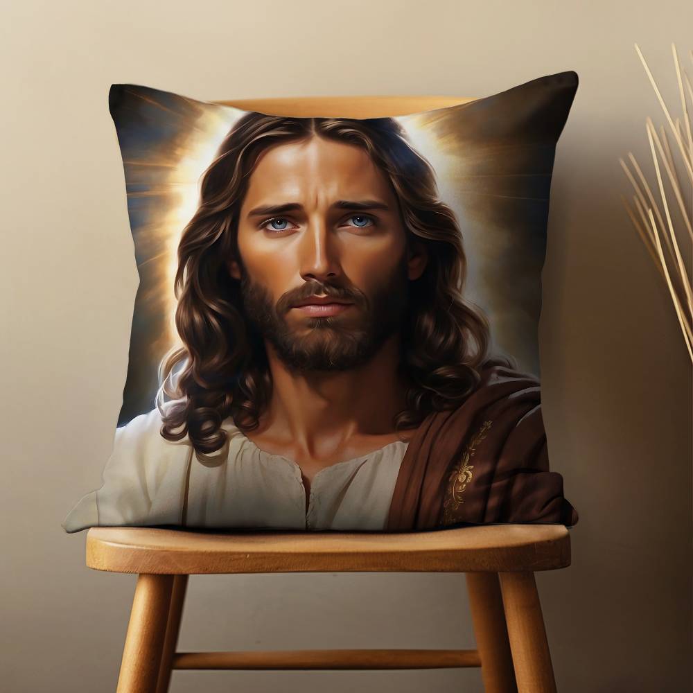 Jesus Glaube Erlöser Kunst Kissenbezug Für 45x45cm,55x55cm,30x30cm Für Heim Schlafzimmer Dekoration Und Schutz
