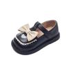 2024 Korean Spring New Cute Princess Shoes Children's Fashion Leather Shoes Soft Sole Little Girl Love Lolita Style Non-slip PU