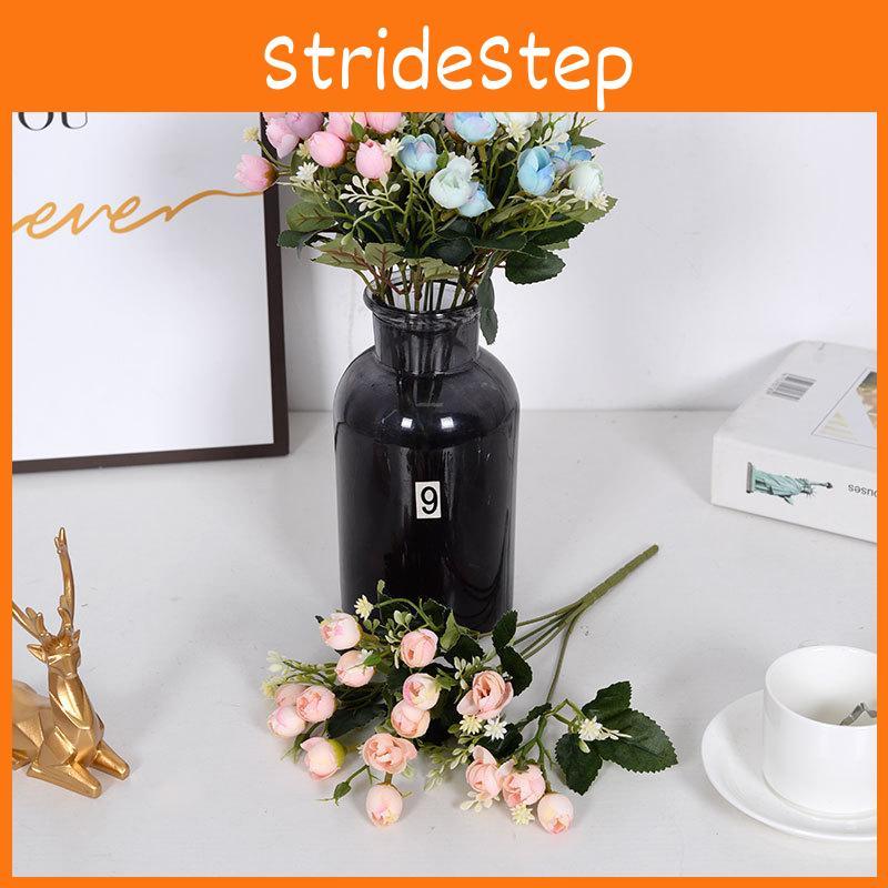 Simulated Rose Small Bouquet Multi Head Flower Bud Wedding Hotel Home Decoration