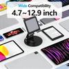 Swivel Tablet Stand, Aluminum Portable 360°Rotating Adjustable Tablet Holder for All 4-12.9’’ iPad Surface Samsung Phone Tablet Kindle E-Reader