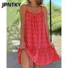 JPNTKY Fashion Summer Spring Sleeveless U-Neck Casual Dresses