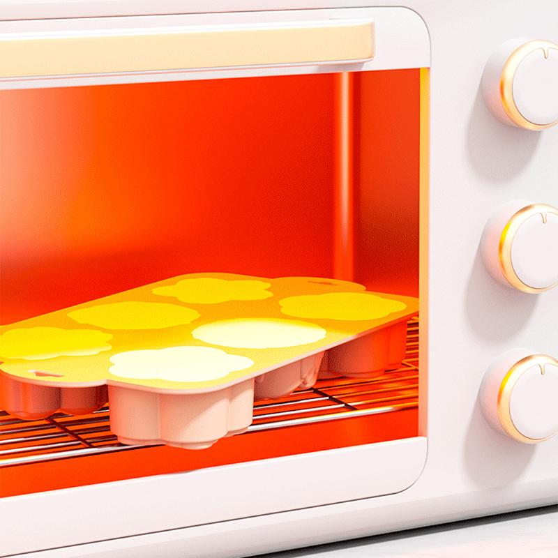 Blumen-Silikonform, 6 Hohlräume, verschiedene Blumenformen, Backformen zur Herstellung von Schokolade, Kuchen, Gelee, hausgemachter Seife, Badebomben