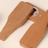 Wooden Bottle Opener Refrigerator Magnet Manual Beer Bottle Opening Tool Fridge Magnet Home Office Kitchen Locker Decoration