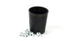 Black Leather Dice Cup + D6