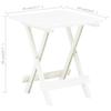 Foldable Garden Table White 45 X 43 X 50 Cm Plastic