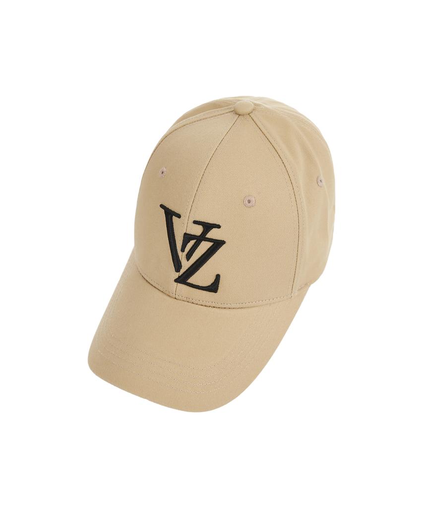 Bajal Monogram Big Logo Oversized Buckle Cap Beige