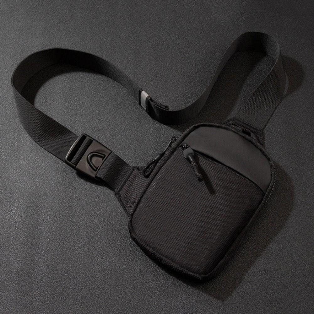 Portable Crossbody Slings Bag Oxford Mini Chest Bag Trendy Messengers Bag Running