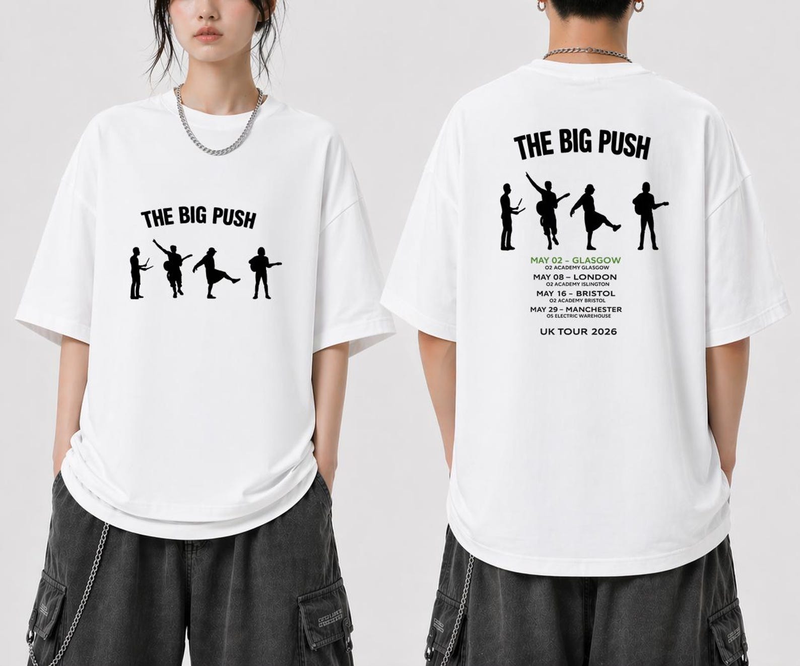 The Big Push UK Tour 2026 T-Shirt Concert Shirt 2XL