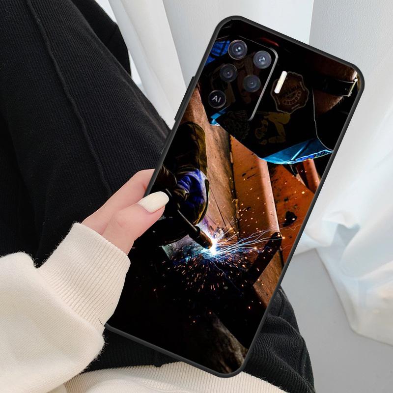 

Welder Welding Hot Metal Worker Case For Oppo A17 A57 A77 A40 A78 A54 A74 A94 A76 A16 A96 A18 A60 A80 A38 A58 A98 A15 A5 Pro OPPO A78 5G